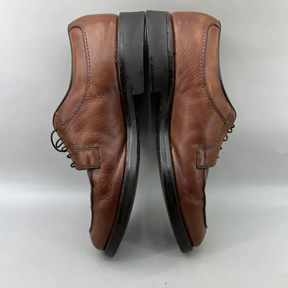 Allen Edmonds Stockbridge Oxfords Men‎ Size 11.5 D Brown Leather Split Toe Shoes